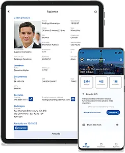 HiDoctor no celular e tablet